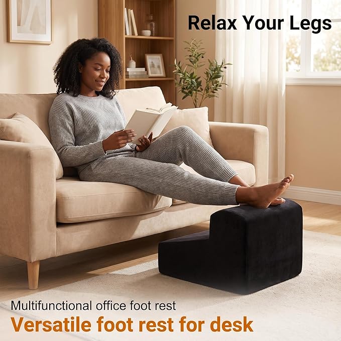 Foot Rest for Under Desk At Work.Ergonomic Foot Rest for Under Desk At Work,Rest for Under Desk Office & Home,Footstool Leg Elevation