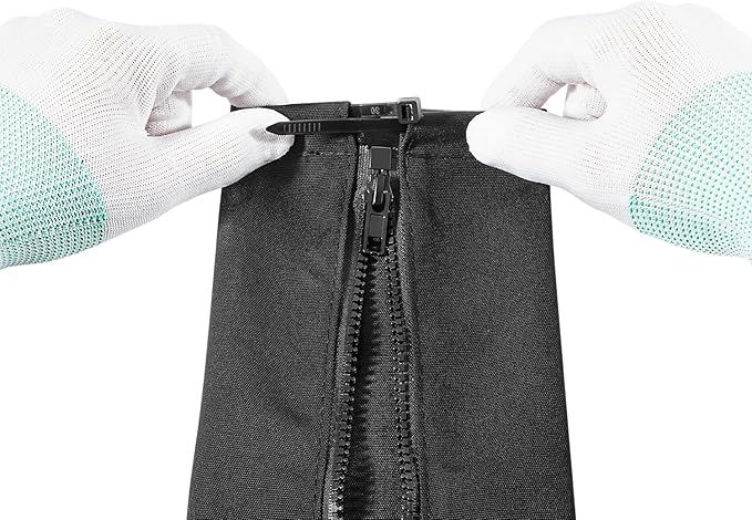 Premium 48-Inch Black Zippered Rigging Sleeve - Advanced Trolling Motor Cable Protection, Weather-Resistant, Convenient Access, Organized Cable Management
