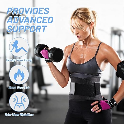 Back Brace for Men Lower Back Pain - Sciatica, Scoliosis, Herniated Disc Relief - Workout Back Brace for Women - 4X Powerful Lumbar Support With Dual Adjustable Support Straps Black-XXL