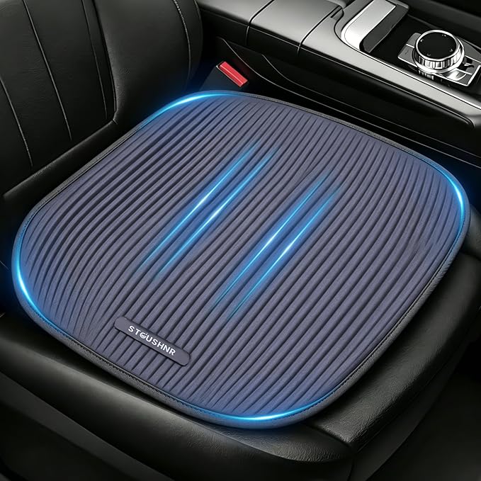 Gel Seat Cushion for Long Sitting,3-Second Cooling Pressure Relief Pillow for Car Seat & Office Chair,Back,Tailbone,Coccyx Comfort Support Seat Pad (Grey)