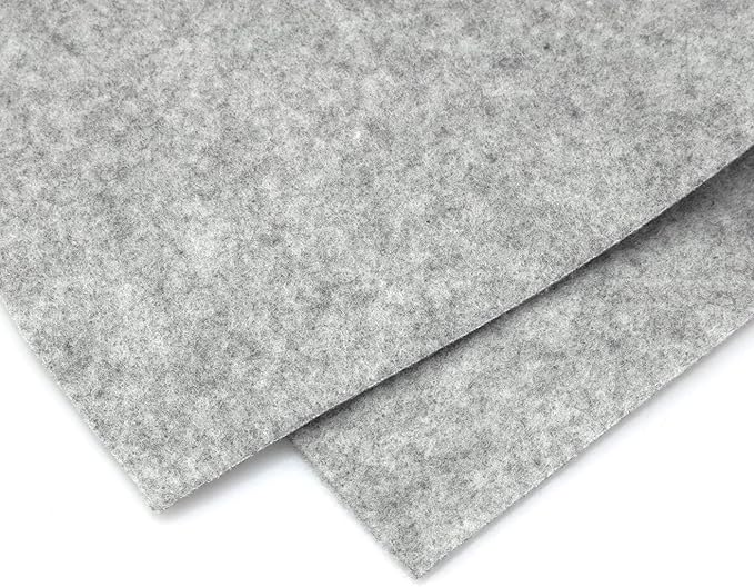 Chinese Calligraphy Drawing Felt Mat, Sumi Xuan Paper Painting Felt Desk Pad for Practice Calligraphy Traditional Chinese Painting (80 x 120 cm), Grey