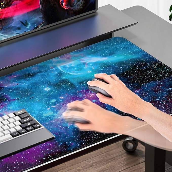 Mydours 40"x24" Extra Large Mouse Pad - Gaming Mouse Pad XXL - Non-Slip Rubber & Smooth Fabric Full Desk Pad - Home Office Computer Table Pad - Desk Blotter Pad for Office, Writing, Dining and Home