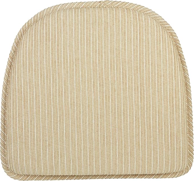 Klear Vu Raindrop The Gripper Non Slip Chair Cushions, Soft & Comfortable Seat Pad, Sitting Pillow for Kitchen, Dining or Office, 8 Count (Pack of 1), 06 Natural