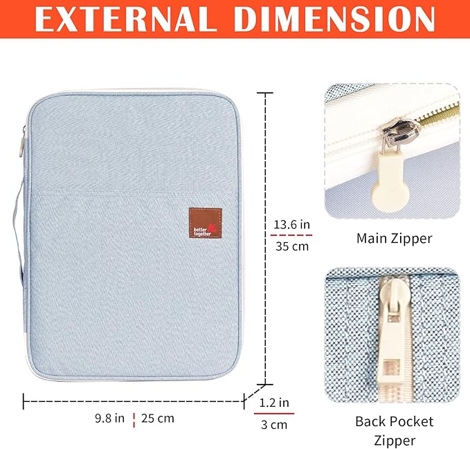Lanola A4 Document Bags Portfolio Waterproof Business File Holder Travel Gear Organizer Electronics Accessories Bag