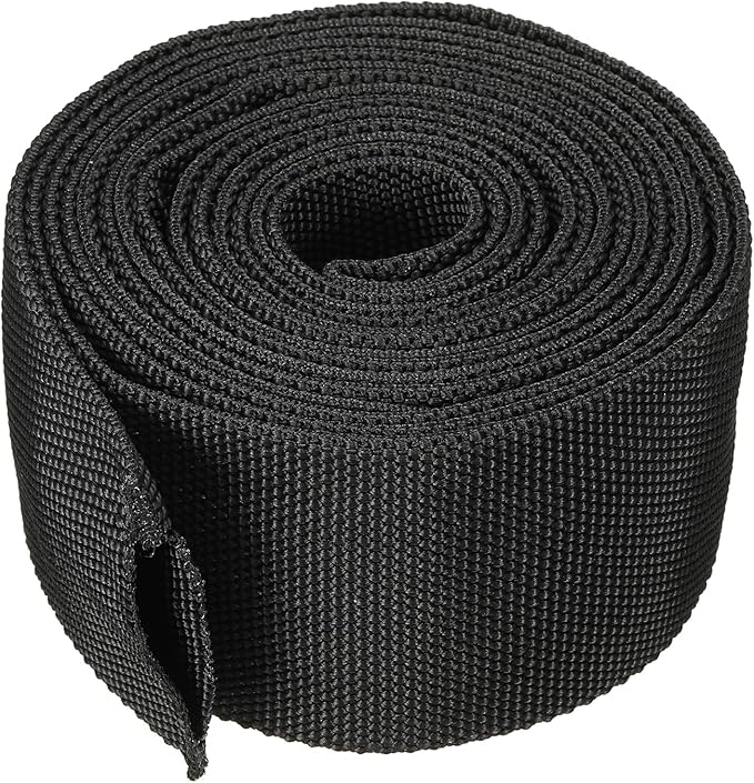 PATIKIL 1.5" Dia 10FT Nylon Protective Hose Sleeve, Cable Cover Sheath Protection for Welding Tig Torch Hydraulic Hose, Black