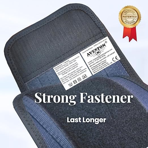 AVESTON Back Support Lower Back Brace for Back Pain Relief: Thin Breathable Rigid 6 ribs Adjustable Lumbar Support Belt for Men/Women Keeps Spine Straight and Safe – XLarge
