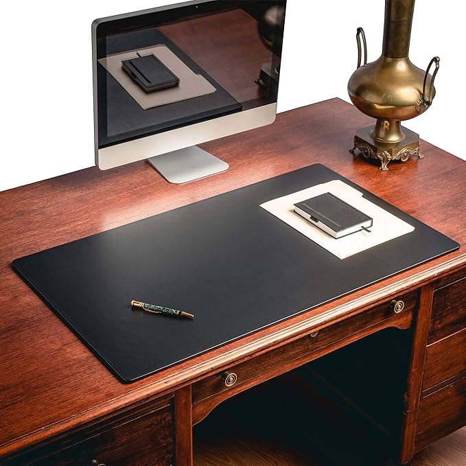 Dacasso Leather Desk Pad Without Side Rails
