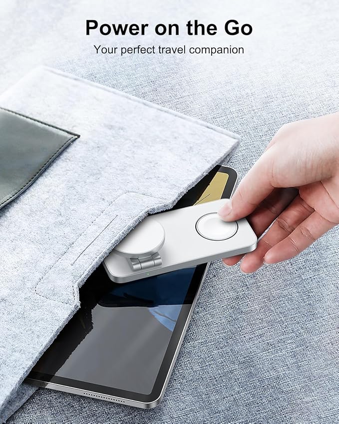 3-in-1 Magnetic Wireless Charging Station for Samsung, Qi2 25W Fast Charger Stand Compatible with MagSafe for Galaxy S26/S25/S24/S23/Z Fold/Flip, Watch Ultra/8/7/6/5 & Buds, with 35W Adapter-White