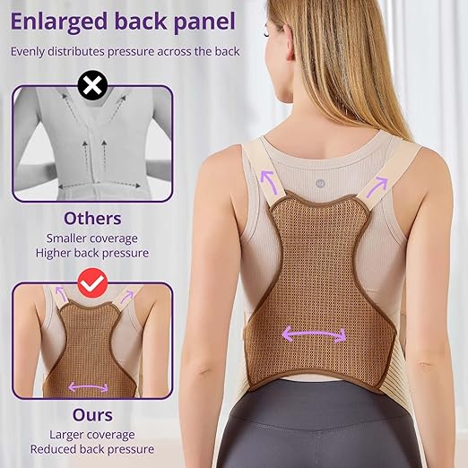 Maternity Belly Band with Back Support – Over-the-Shoulder Pregnancy Support Belt with Lumbar Support, Breathable Mesh Design, Strong Adjustable Hook & Loop Straps, No Digging Comfort for All-Day Wear (Beige-Pro, X-Large（187LB+）)