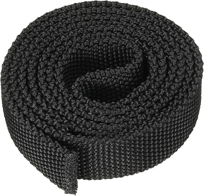 PATIKIL 0.5" Dia 3.3FT Nylon Protective Hose Sleeve, Cable Cover Sheath Protection for Welding Tig Torch Hydraulic Hose, Black