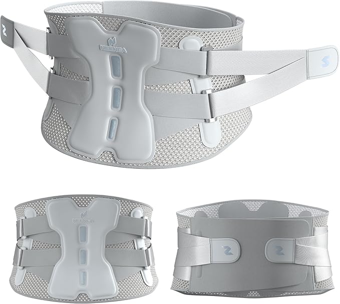 NEENCA Back Brace for Lower Back Pain Relief with Bionic Support System, Adjustable Lumbar Support Belt for Men & Women with Lumbar Pad, Soft Breathable Mesh for Herniated Disc, Sciatica, Scoliosis...