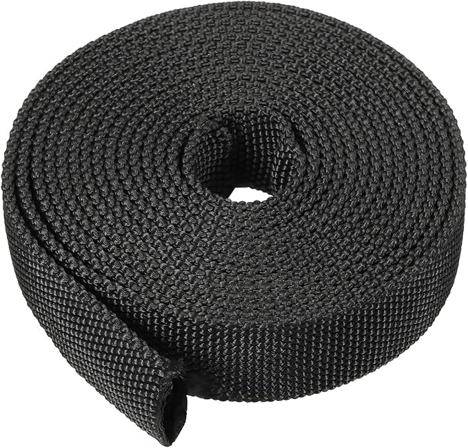 PATIKIL 0.6" Dia 10FT Nylon Protective Hose Sleeve, Cable Cover Sheath Protection for Welding Tig Torch Hydraulic Hose, Black
