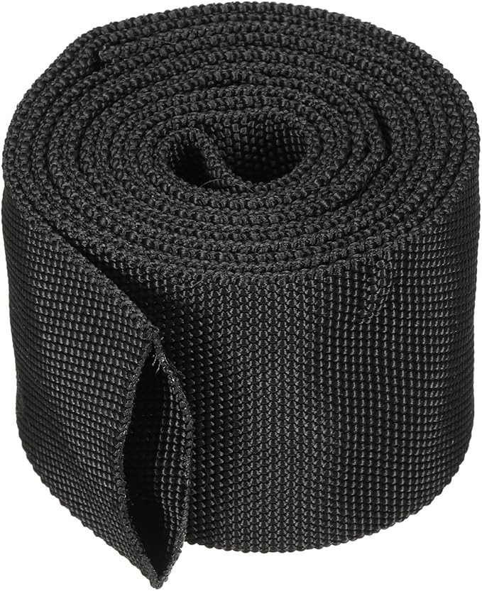 PATIKIL 1.7" Dia 6.5FT Nylon Protective Hose Sleeve, Cable Cover Sheath Protection for Welding Tig Torch Hydraulic Hose, Black