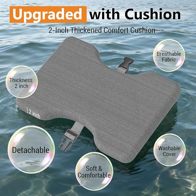 Bamboo Foot Rest for Under Desk at Work - 3-in-1 Reversible Rocking Desk Footrest with Foam Cushion Pad and 6 Adjustable Heights, Ergonomic Foot Rest with Washable Cover for Home, Office and Gaming