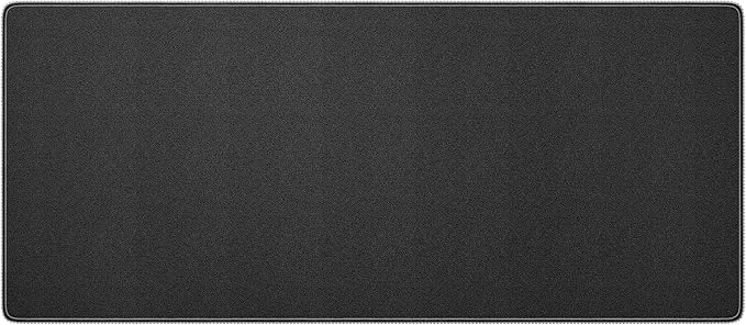 Reniteco Large Gaming Mouse Pad with Durable Stitched Edges, Non-Slip Rubber Base, Black Mousepad Mouse Mat Desk Pad for Home Office Gaming, 35.4''x15.7''x0.12'', Black