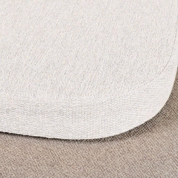 Shinnwa Kitchen Chair Cushions, Non Slip Dining Room Seat Cushions with Ties, 15 x 15.5 inches, Off White