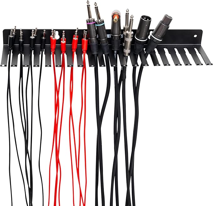Gator Frameworks Wall Mountable Cable Hanger and Organizer with 19 Cable Slots, Ranges from 5-9mm Spaces (GFW-CABLEHANGER)