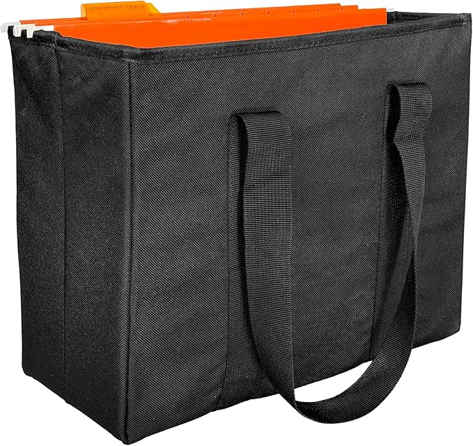 Trenton Gifts Foldable File Bag. Black