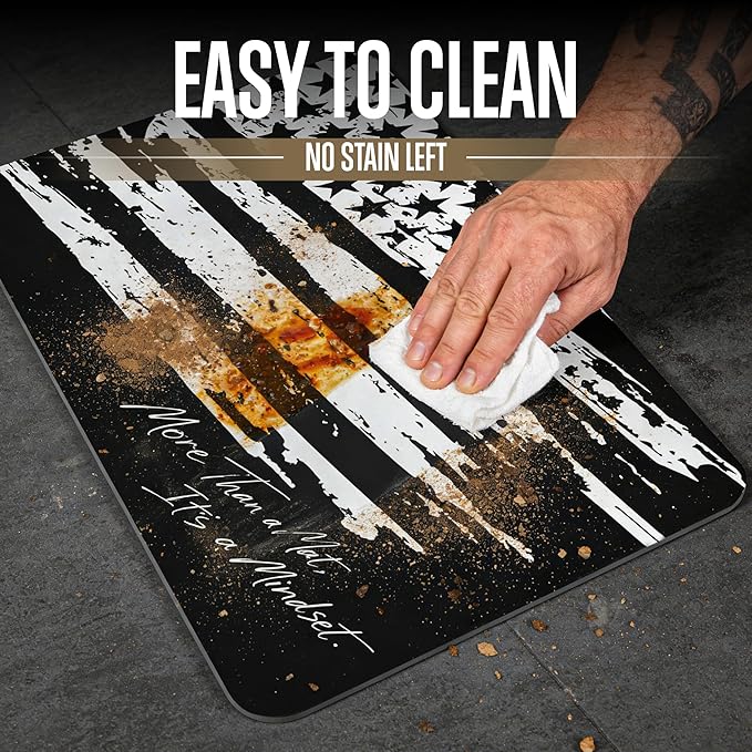 Gun Cleaning Mat 20"×12" - Thick Protection, Leak-Proof Surface, Non-Slip Oil Resistant Glock Cleaning Mat,Pistol Cleaning Mat with Detailed Parts Diagram