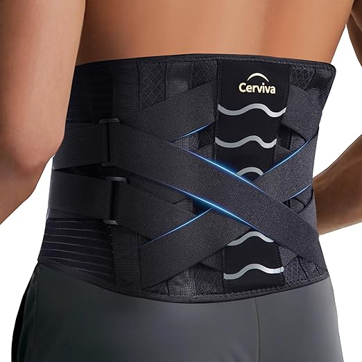 Back Brace Support Belt-Lumbar for Back Pain, Sciatica, Scoliosis, Herniated Disc Adjustable Support Straps-Lower Back Brace with Removable Lumbar Pad for Men & Women, Lumbar Support Belts for work (X-Large)