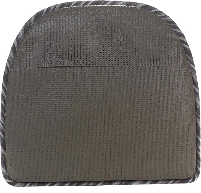Klear Vu Raindrop The Gripper Non Slip Chair Cushions, Soft & Comfortable Seat Pad, Sitting Pillow for Kitchen, Dining or Office, 8 Count (Pack of 1), Driftwood Stripe