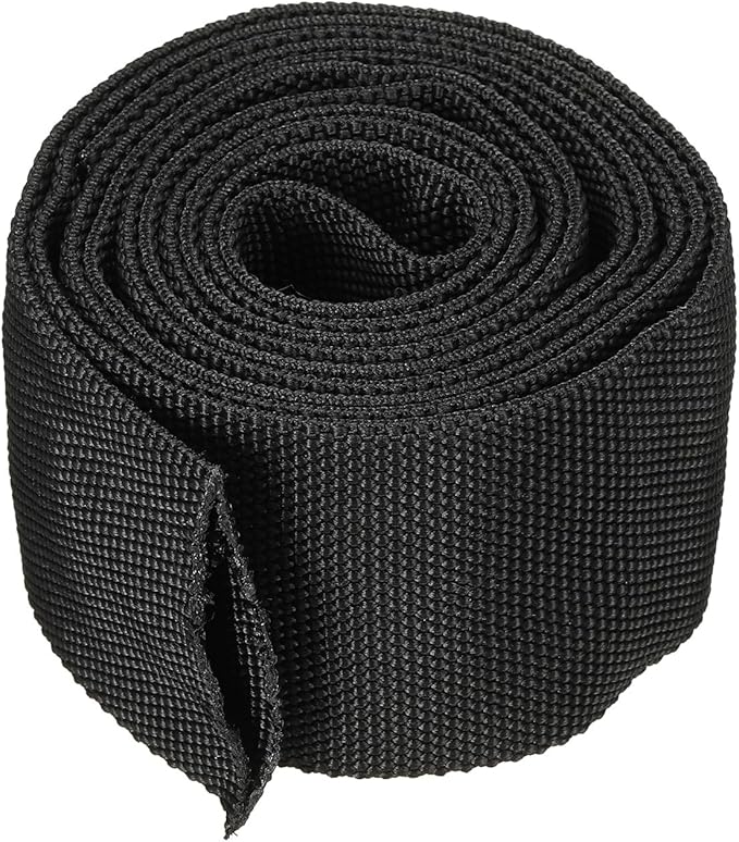PATIKIL 1.5" Dia 6.5FT Nylon Protective Hose Sleeve, Cable Cover Sheath Protection for Welding Tig Torch Hydraulic Hose, Black