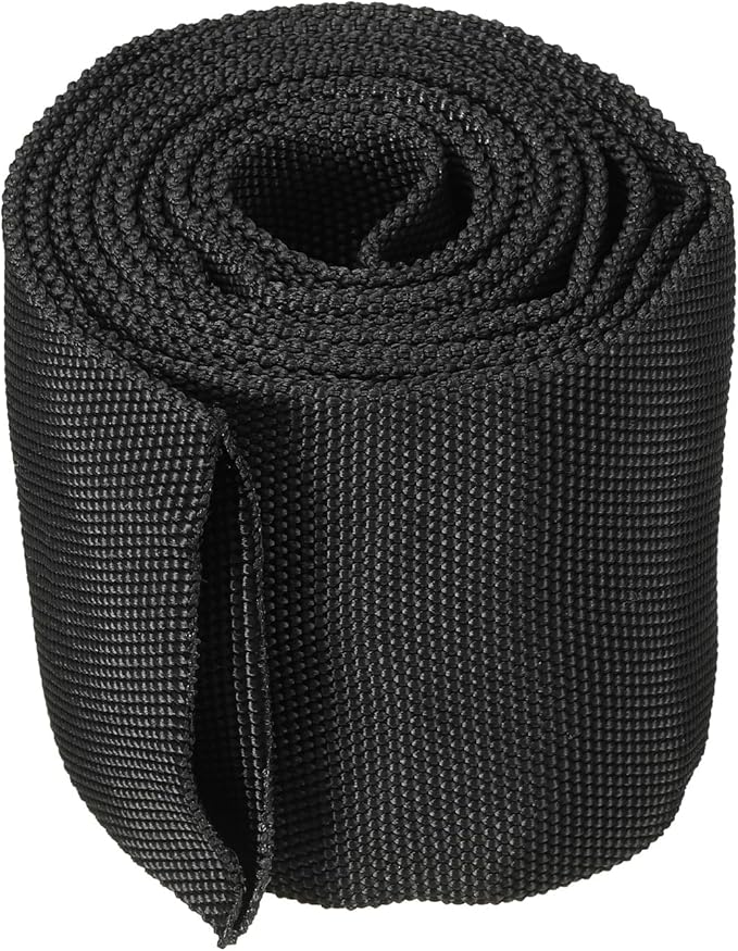PATIKIL 2.2" Dia 6.5FT Nylon Protective Hose Sleeve, Cable Cover Sheath Protection for Welding Tig Torch Hydraulic Hose, Black