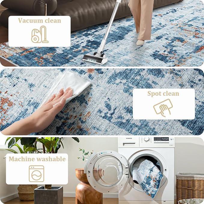 Office Chair Mat for Hardwood Floor, 60"x45" Easy Glide Computer Chair Mat Protector for Rolling Chair Under Desk Rug Nonslip Backing, Machine Wash