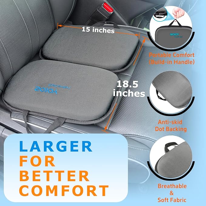 Sojoy 3 in 1 Gel Seat Cushion (Darkgray)