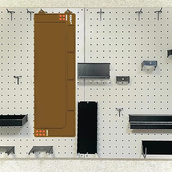 Klola Rifle Shotgun Cleaning Mat - Large Magnetic Gun Mat with Organizer Parts Tray, Anti-Slip Workbench Cleaning Pad, Inch Ruler