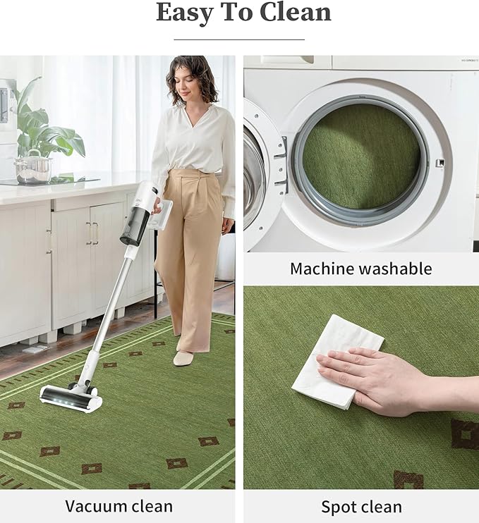 chakme Office Chair Mat for Hardwood Floor, 60"x45" Easy Glide Computer Desk Mat Protector for Rolling Chair Under Desk Rug Nonslip Backing, Machine Wash, (Southwestern Sage