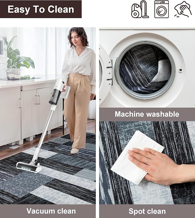 chakme Office Chair Mat for Hardwood Floor, 60"x45" Easy Glide Computer Desk Mat Protector for Rolling Chair Under Desk Rug Nonslip Backing, Machine Wash, (Jigsaw)