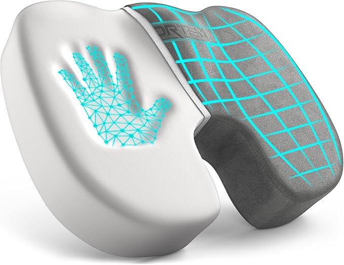 FORTEM Seat Cushion, Office Chair Cushion, Memory Foam Car Seat Cushions, Sciatica Coccyx Tailbone Pain Relief, Chair Cushions for Back Support, Sitting Pad for Gaming, Washable Cover, Non Slip, XL