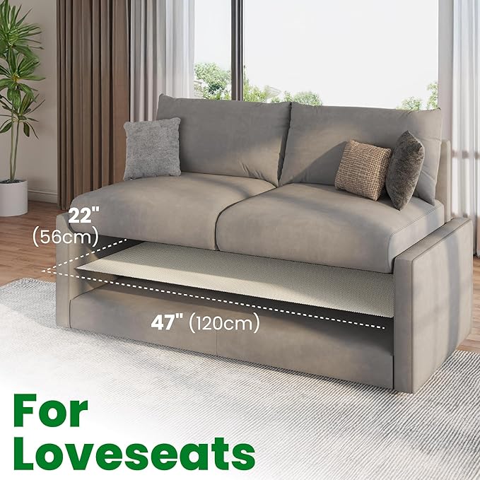 ECOHomes Couch Cushion Grip Pad, Couch Cushion Non Slip Pads Keep Sofa Cushions from Sliding - Anti Slip Sofa & Patio Grips Mattress Gripper Stopper Stop Slide & Prevent Sliding (Loveseat, 22" by 47")