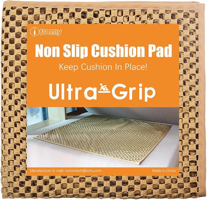 i frmmy Cushion Grip Keep Couch Cushions from Sliding - Non Slip Couch Underlay Pad, Stop Sofa Cushions from Sliding (24x 24 inch)- 1 Pack