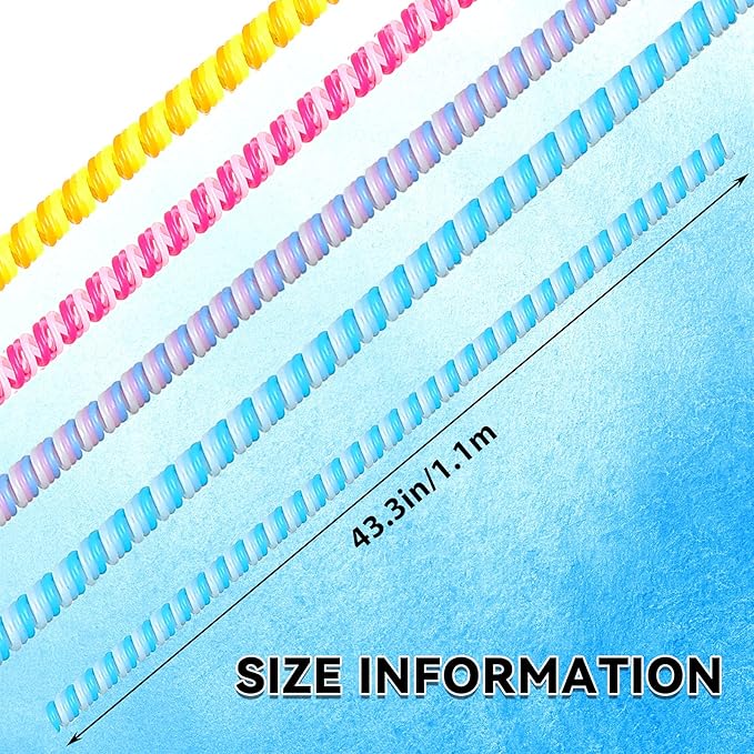 Frienda 10 Pcs Cord Protectors from Pets No Chew Spiral Cable Protector 43.3'' Phone Charger Cover Data Cable Protective Sleeve Chew Proof USB Wire Cover Stylish for Cat Dog Rabbit (Vivid Colors)