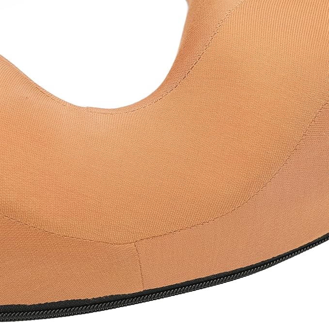 Donut Pillow, Breathable Latex Seat Cushion, Comfortable for Office, Home, Vehicles, Improve Sitting Posture with Pressure Reduce (Orange)