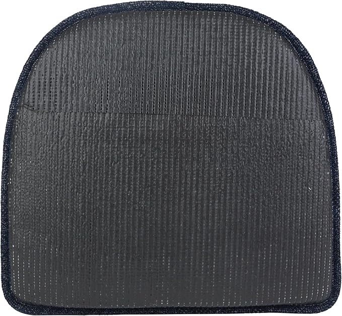 Klear Vu Raindrop The Gripper Non Slip Chair Cushions, Soft & Comfortable Seat Pad, Sitting Pillow for Kitchen, Dining or Office, 2 Count (Pack of 1), Blue
