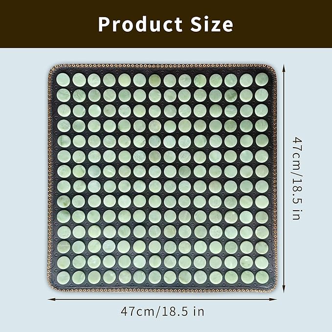 Cooling Seat Cushions, Universal Summer Seat Pad for Sofa, Car, Office Chair & Home Desk - Breathable & Non-Slip SC-1 (1, Emerald, 47 * 47cm)