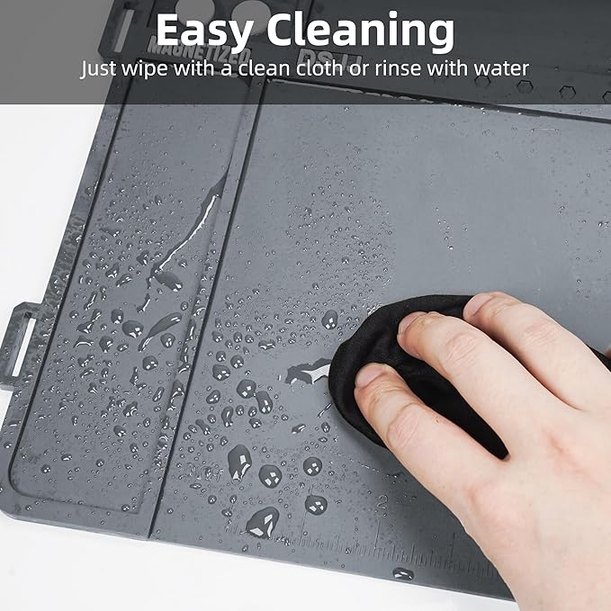 CKPART Gun Cleaning Mat, Premium Magnetic Pad With Organizer Parts Tray, Anti-Slip Rubberized Pistol Mat, Protective Workbench Mat for Gun Cleaning (16.5"x 10.43")