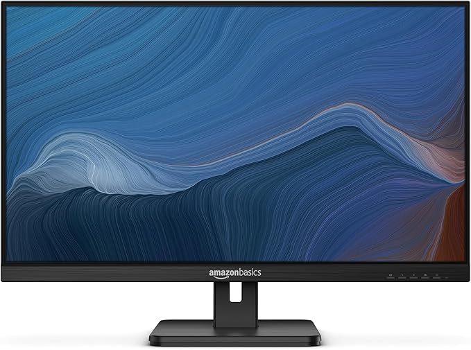 Amazon Basics Return to Office Tech Bundle – Monitor 27in, Privacy Screen Cover 14in, Bluetooth Headphones, Wireless Keyboard & Mouse, Backpack, Surge Protector Power Strip, Ethernet Patch Cable