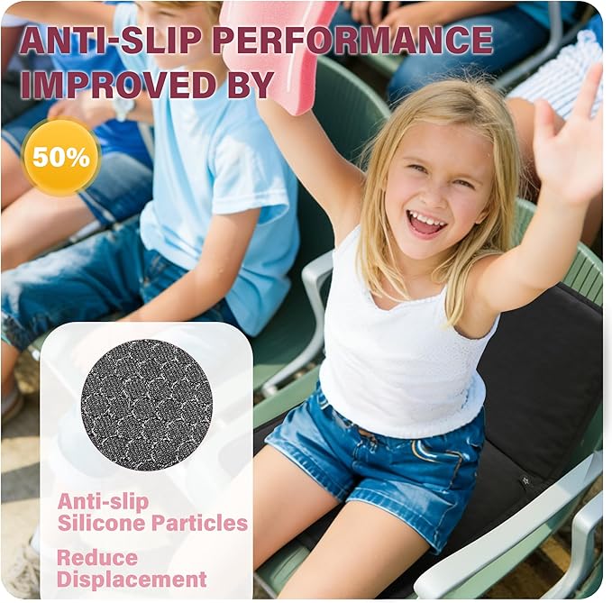 SPRING SEAON Large Gel Seat Cushion for Pressure Relief – Honeycomb Buffer Design with Extra Thick Filling, Anti-Slip Bottom, Perfect for Long Sitting, Travel, Airplane and Daily Comfort (Pink)