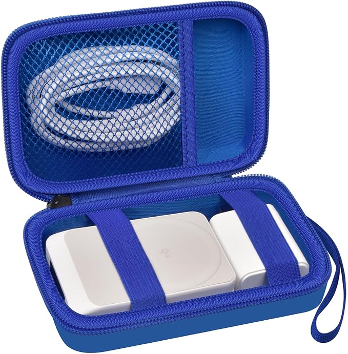 ANKHOH Case for Anker MagGo for Ucomx 3-in-1 for MagGo UFO Charging Station,for Augnner for Iseyyox for Apple MagSafe Duo for LISEN Wireless Charger Foldable Magnetic Charging Stand Storage Box-Blue