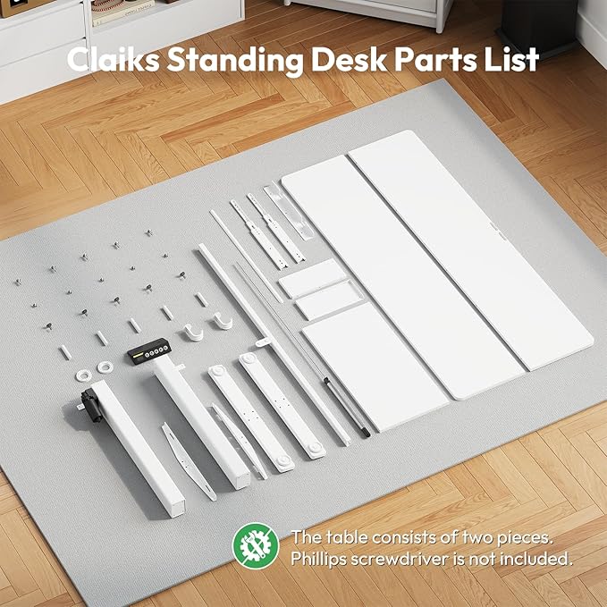Electric Standing Desk with Keyboard Tray,48x24 inches Adjustable Height Stand Up Desk,3 Preset Heights,Equipped with Hooks,Raising Desks for Home Office and Computer Workstation,Black