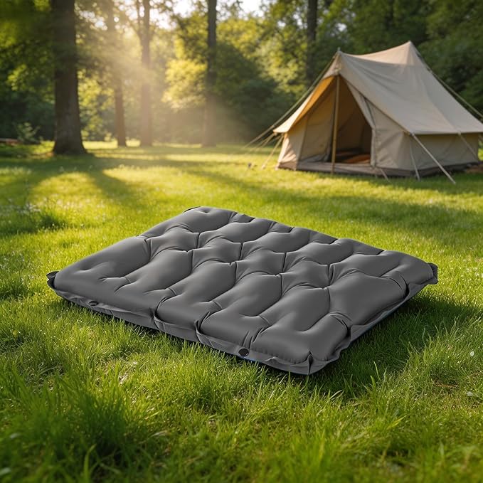 HiiPeak Inflatable Seat Cushion, Lightweight Stadium Seat Pad Camping Air Seat Cushion for Bleachers Backpacking Hiking Airplane Office Car Sports Events Concert