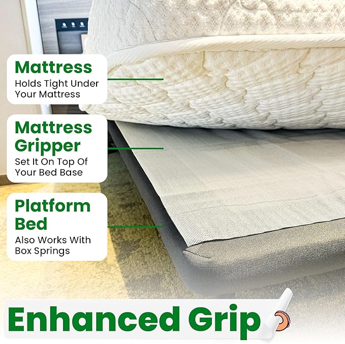 ECOHomes Non Slip Mattress Gripper Pad Stop Mattress, Keep Topper from Sliding - Anti Slip Grip Pads Holder Stop Couch Cushion, Sofa Cushions, Patio & Furniture to Prevent Sliding (Full XL)