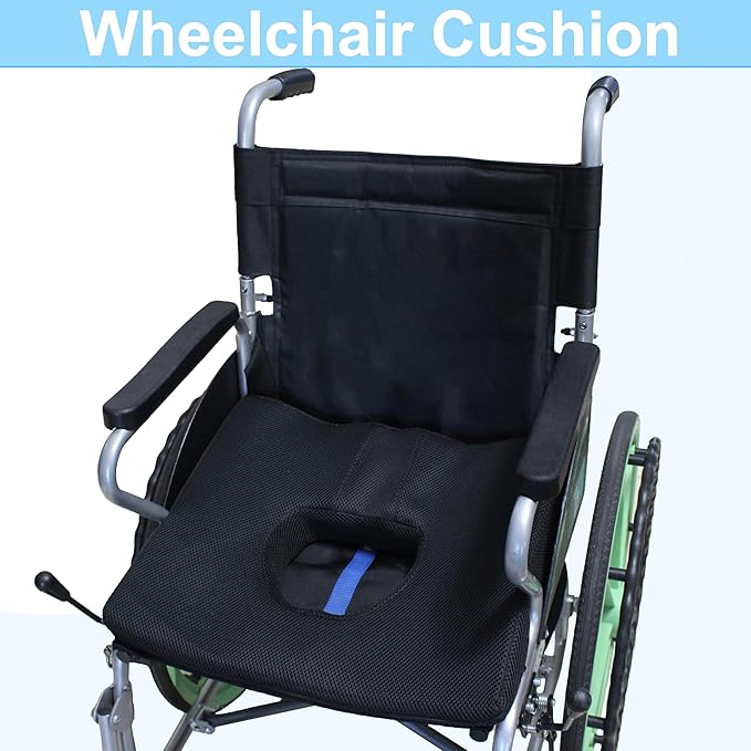 Bed Sore Cushions for Butt, Gel Bedsore Pressure Relief Pillow for Sleeping and Long Sitting, Donut Pillow Cushion for Bed Sores on Buttocks, Wheelchair Seat Cushions, Butt Cool Gel Cushion