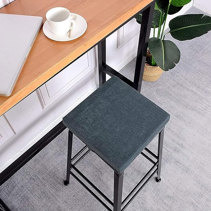 11/12/14/16 Inch Stool Cushion Square with Ties, Non-Slip Square Seat Cushion for bar stools with Machine Washable Cover(4,16x16x2in/40x40x5cm)