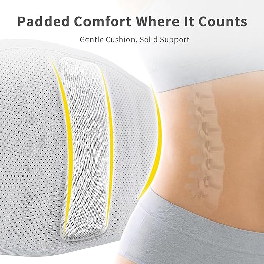 Bracoo Back Brace for Lower Back Pain Back Support Belt for Women and Men, Breathable Lumbar Support Brace with Adjustable Strap for Herniated Disc, Sciatica, X-Large, BP62