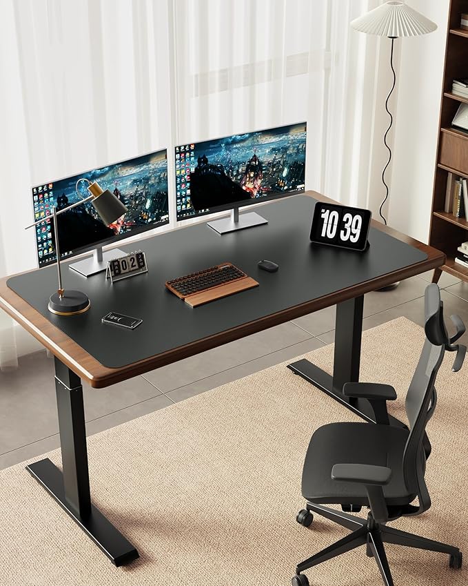 YSAGi 55" x 24" Large PU Leather Desk Mat for Keyboard and Mouse - Waterproof Non-Slip Desk Pad Protector for Office, Home, Writing Desk, Dark Grey
